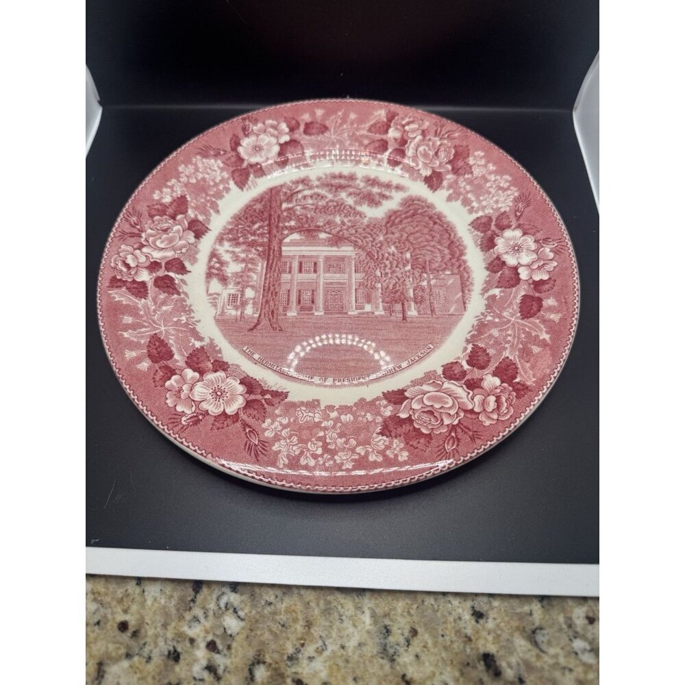 The hermitage home Of president andrew Jackson England Staffordshire Plate 10"